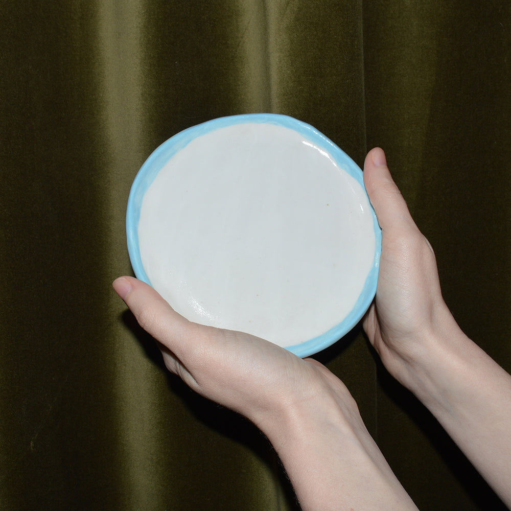 White & Blue Plate