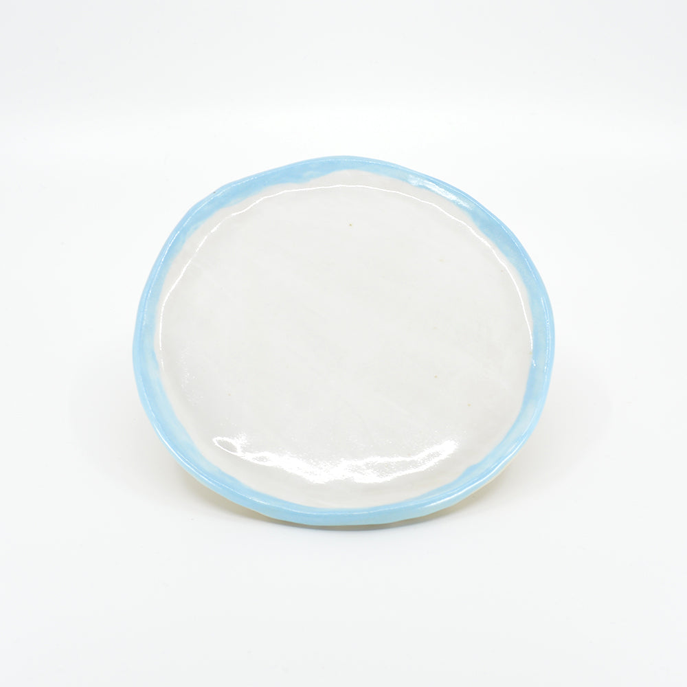 White & Blue Plate